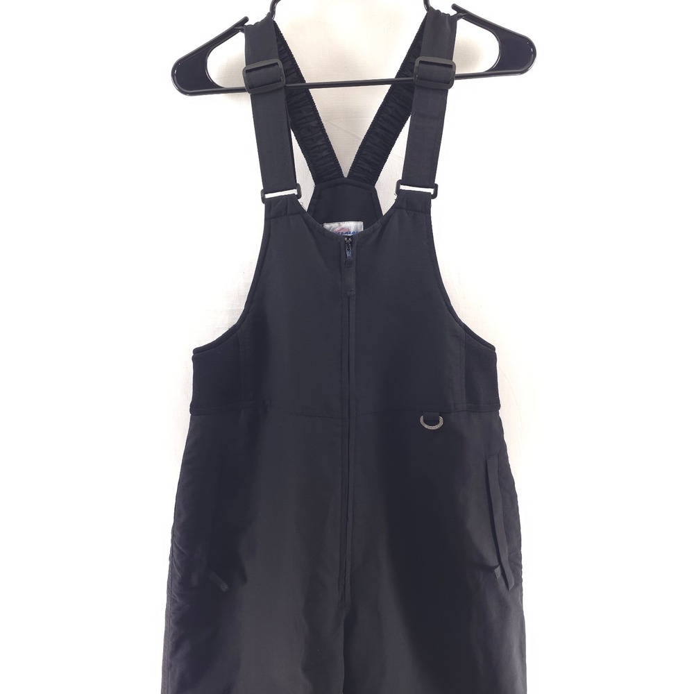 Slalom Youth Bib Overalls Ski Snowboarding‎ XL Black